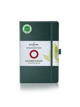 Sheaffer - Natures Muse 90 GSM Eco-Friendly Hardbound Medium Notebook - Forest Green