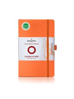 Sheaffer - Echoes Of Red 90 GSM Eco-Friendly Hardbound Medium Notebook - Orange