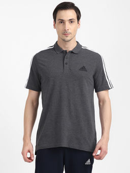 adidas - M 3s Pq Ps Grey Walking Polo T-shirts