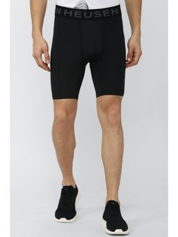 Van Heusen - Mens Solid Black Shorts
