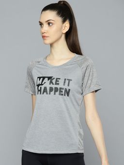 Alcis - Women Grey Printed T-shirt