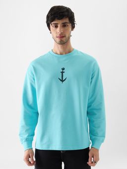 The Souled Store - Official Popeye- Bring Em On Men Oversized Full Sleeve T-Shirt