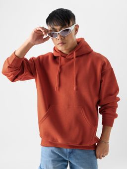 The Souled Store - Original Clay Red Men Oversized Hoodie