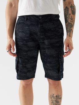 The Souled Store - Original Navy Camo Men Cargo Shorts