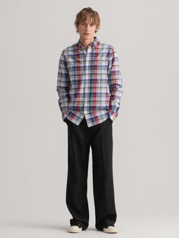 GANT - Men Red Checked Regular Fit Shirt