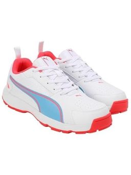 Puma - Men Cricket Highrun White Ethereal Blue Cricket Shoes