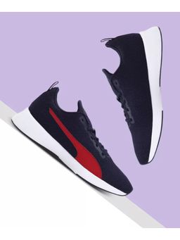 Puma - Men Adult Robust Navy Blue Red Dahlia Running Shoes