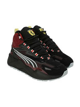 Puma - Unisex Adult Black Intense Red Frosted Dew Sneakers