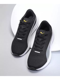Puma - Men Fierce Runner Black Silver Yellow Sizzle Running Shoes
