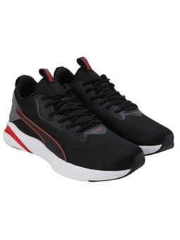Puma - Men Softride Rift Runlyn Black Cool Dark Grey for All Time Red Running Shoes
