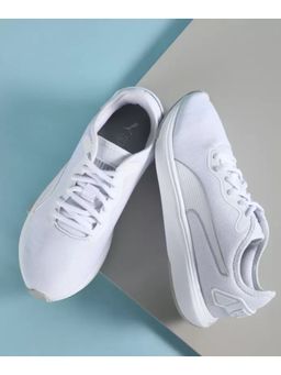 Puma - Men Adult Softride Cruise White Metallic Silver Walking Shoes
