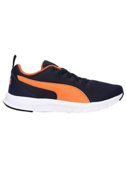 Puma - Men Bruten Navy Blue Vibrant Orange White Walking Shoes