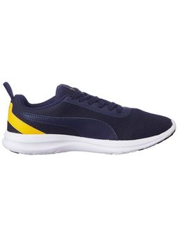Puma - Men Zelus Navy Blue Spectra Yellow White Sneakers
