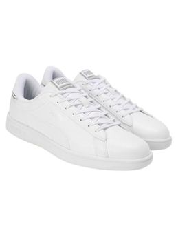 Puma - Men Smash Pop White Silver Sneakers