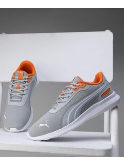 Puma - Men Neofuse Cool Mid Grey White Pumpkin Pie Sneakers