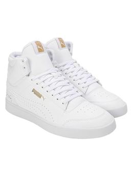 Puma - Men Shuffle Mid One8 Better V3 White Team Gold Sneakers