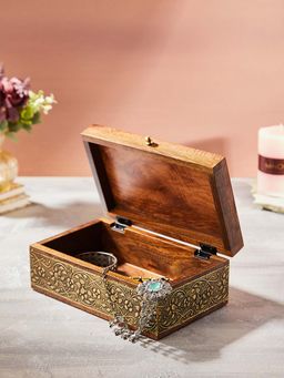 Fabindia - Golden Kanchan Wooden Decorative Box