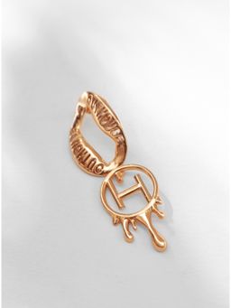 Outhouse - Drip Oh Loop Earrings In Gold Finish