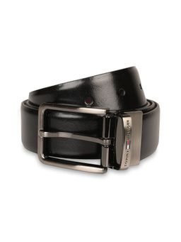 Tommy Hilfiger - Troy Men Leather Reversible Belt - Black & Wine