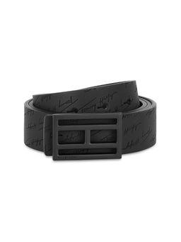 Tommy Hilfiger - Ettore Men Leather Non Reversible Belt - Black