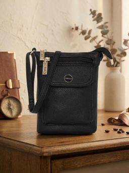 ESBEDA - Black Classic Pocket Crossbody Sling Bag (S)
