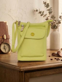 ESBEDA - Lime Green Classic Pocket Crossbody Sling Bag (S)