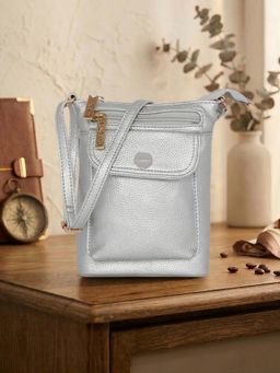 ESBEDA - Silver Classic Pocket Crossbody Sling Bag (S)