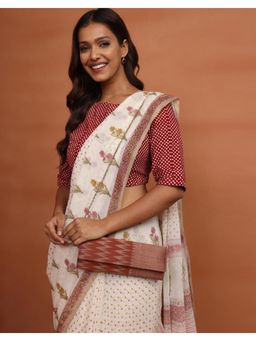 Fabindia - Rust Clutch with Detachable Strap (M)