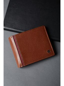 Louis Philippe - Brown Textured Leather Wallet