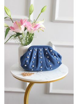 BOXWISH BY BHUMIKA - Stylish Blue Denim Clutch