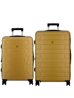 JUMP - Esco Hard Mustard Trolley Bags (Pack of 2)