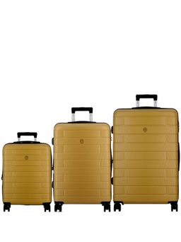 JUMP - Esco Hard Mustard Trolley Bags (Pack of 3)