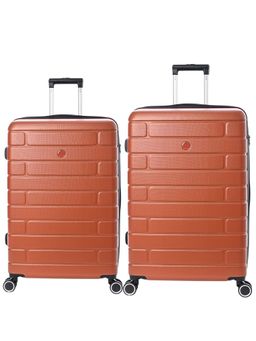 JUMP - Esco Hard Brown Trolley Bags (Pack of 2)