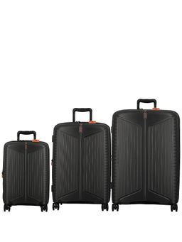 JUMP - Evae Black Hard Trolley Bags (Pack of 3)