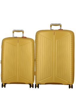 JUMP - Yellow Evae Mustard Hard Trolley Bags (Pack of 2)