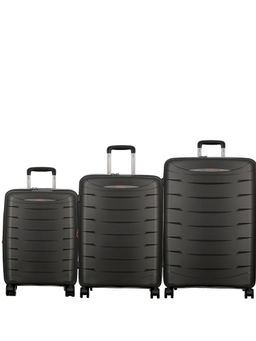 JUMP - Furano2 Black Hard Trolley Bags (Pack of 3)