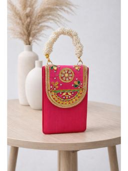 BOXWISH BY BHUMIKA - Pink Embellished Purse Clutch