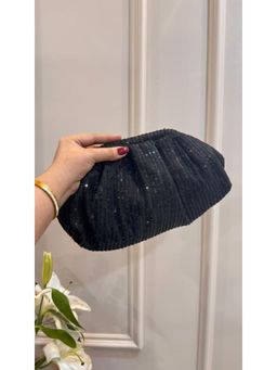 BOXWISH BY BHUMIKA - Black Embellished Clutch