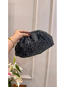 BOXWISH BY BHUMIKA - Black Embellished Clutch