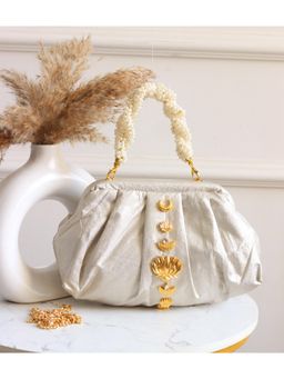 BOXWISH BY BHUMIKA - Silver Embellished Clutch