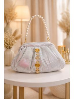 BOXWISH BY BHUMIKA - Silver Embellished Clutch