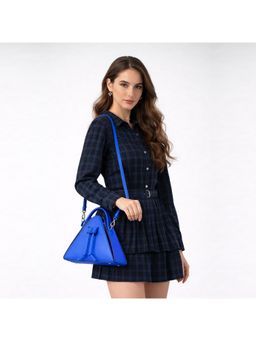THE HOLISTIK - Blue Cleo Handbag with Detachable Strap