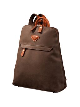 JUMP - Uppsala Flat Soft Chocolate Brown Backpack (S)