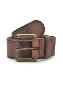 WOODLAND - Brown Leather Belt for Men