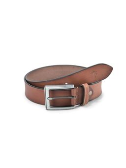 WOODLAND - Tan Leather Belt for Men
