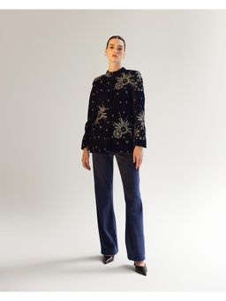 NOIB - Valeria Navy Blue Jacket- Starstruck