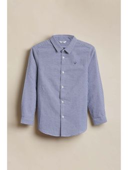 Allen Solly - Boys Blue Check Casual Shirt