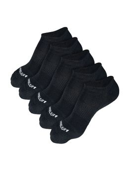 Heelium - Bamboo Zero Ankle Socks for Men - Odourfree - Breathable - 5 Pairs - Black