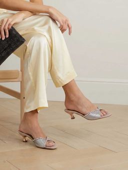 Lemon & Pepper - Women Rose Gold Sandal Heels