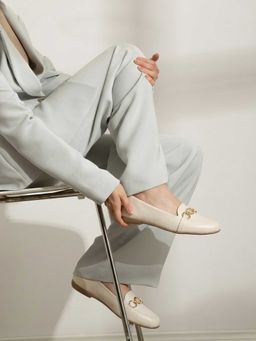 Lemon & Pepper - Women Off White Ballerinas